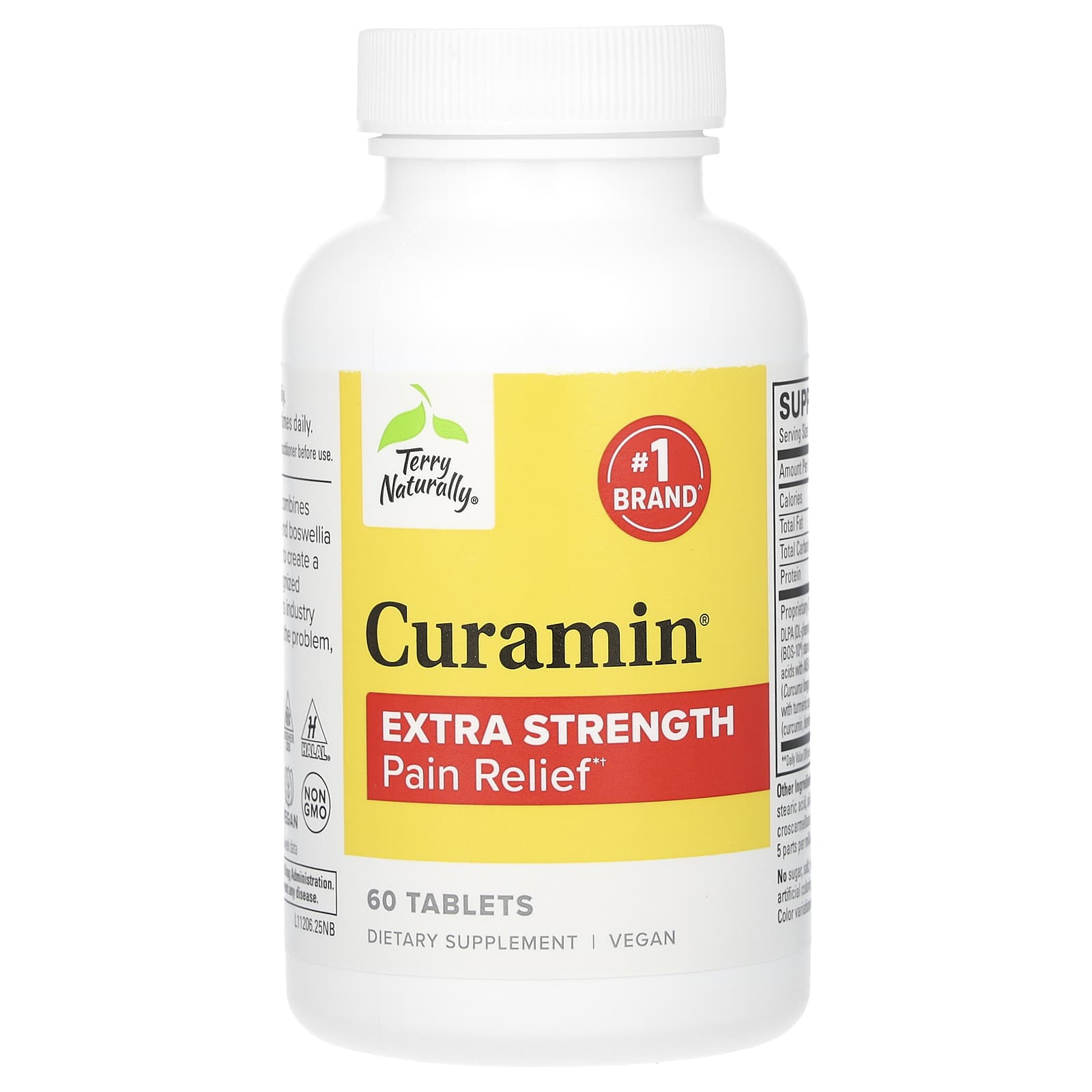 Куркуминоидный комплекс Curamin Terry Naturally Pain Relief, 60 таблеток