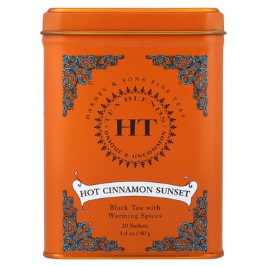 Чай Harney & Sons HT Blends Hot Cinnamon Sunset, оттенок 20 Tea Sachets, 40 г