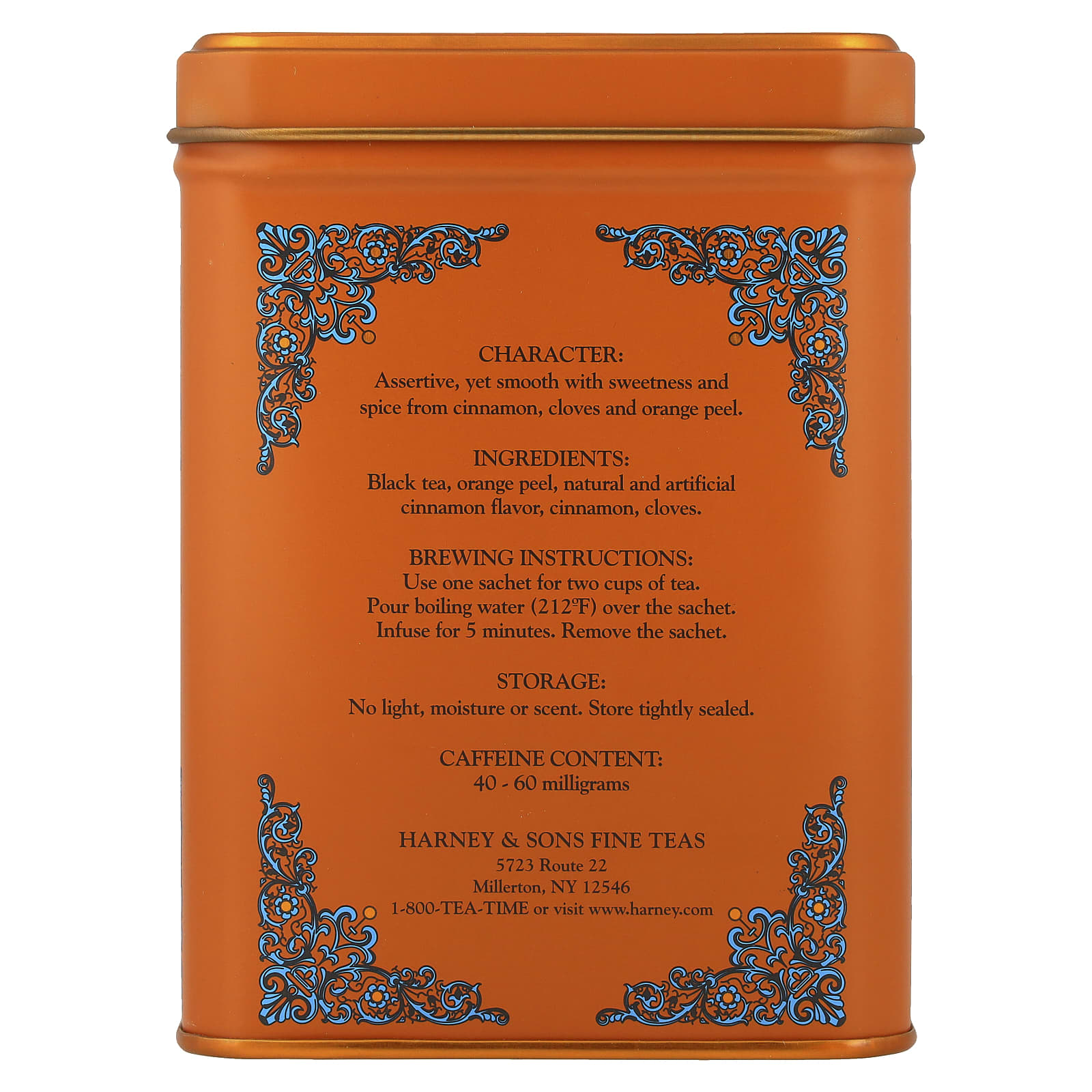 Чай Harney & Sons HT Blends Hot Cinnamon Sunset, оттенок 20 Tea Sachets, 40 г — фото 2