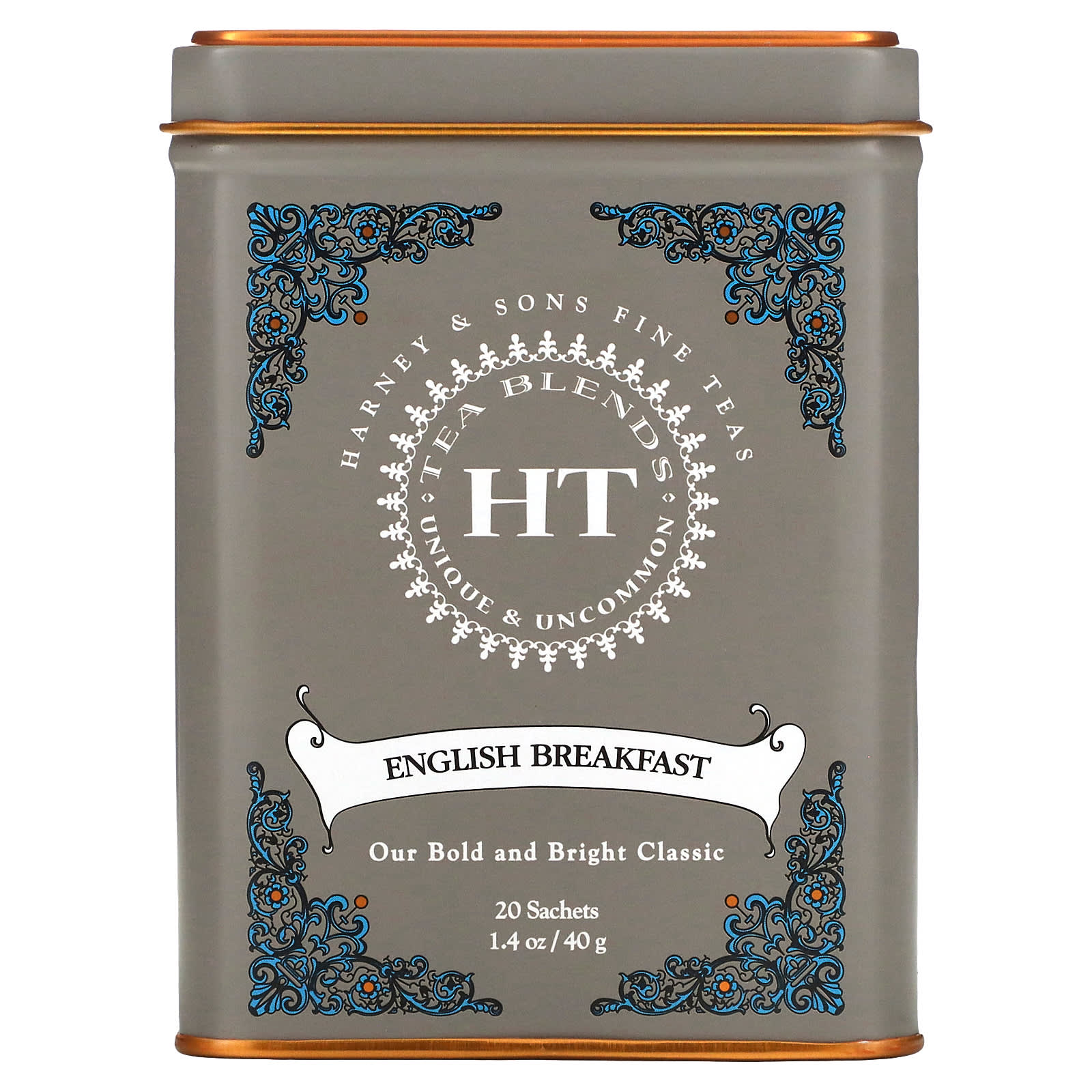 Чай Harney & Sons HT Blends English Breakfast, оттенок 20 Tea Sachets, 40 г