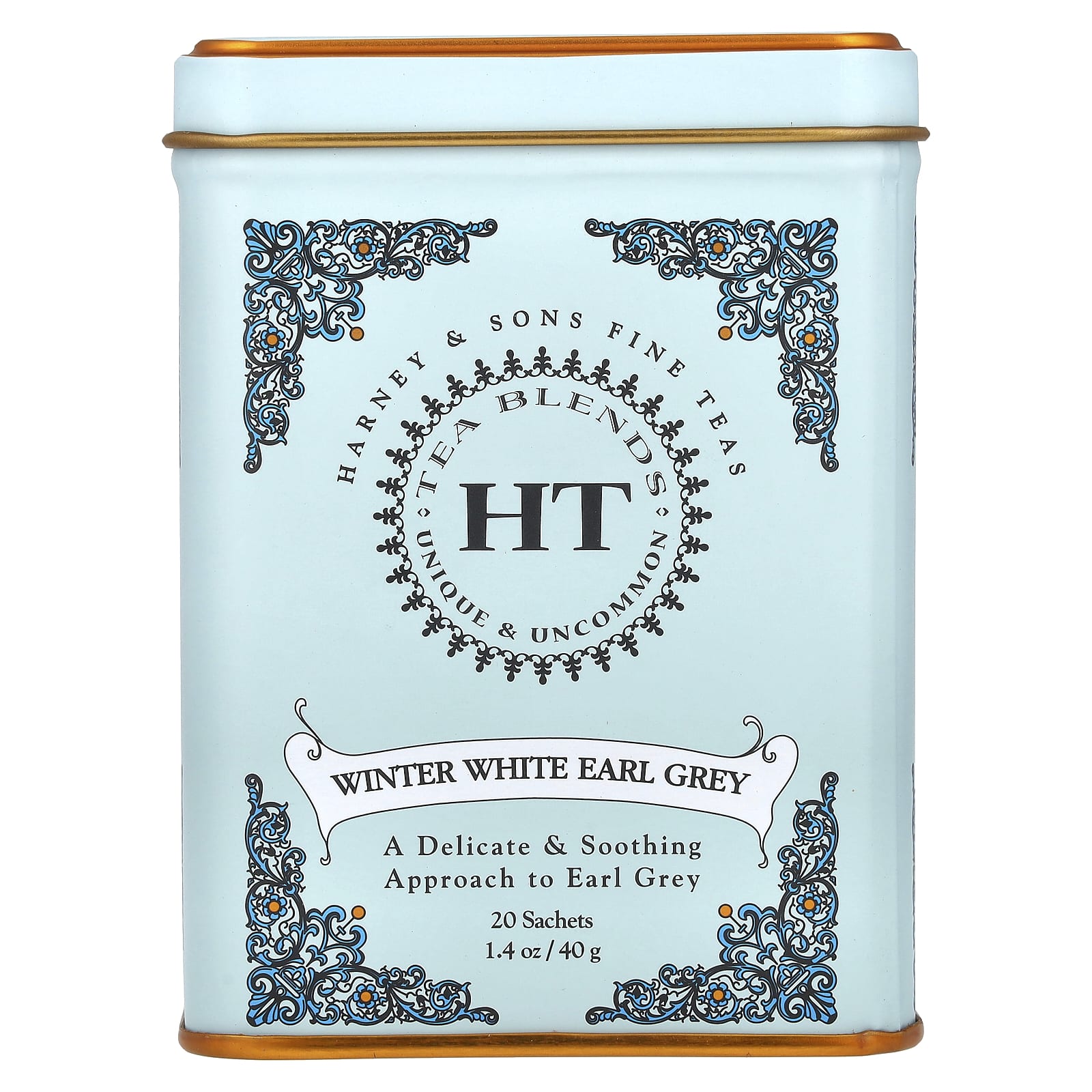 Чай Harney & Sons HT Blends Winter White Earl Grey, оттенок 20 Sachets, 40 г