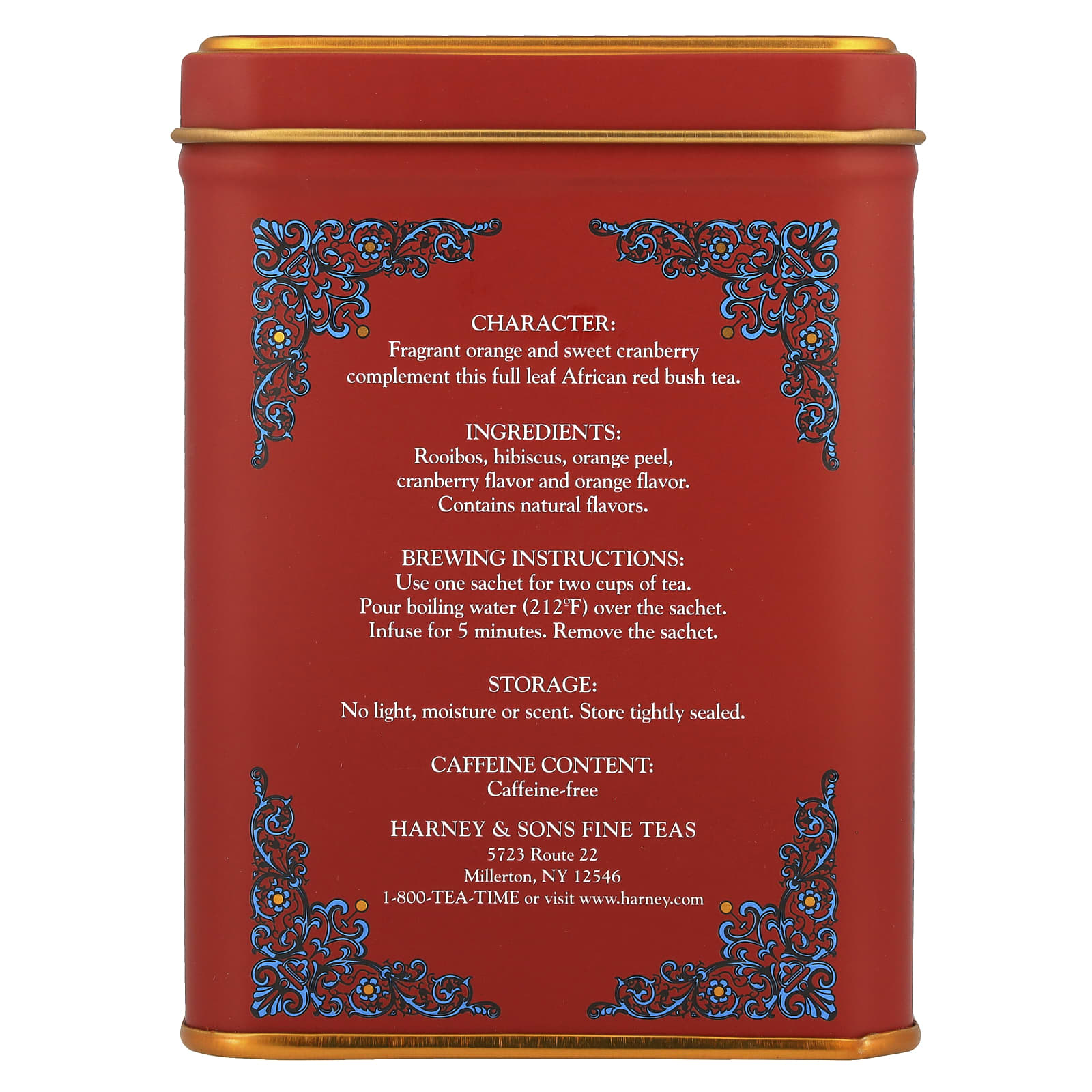 Чай Harney & Sons HT Blends African Autumn Caffeine-Free, оттенок 20 Sachets, 40 г — фото 2