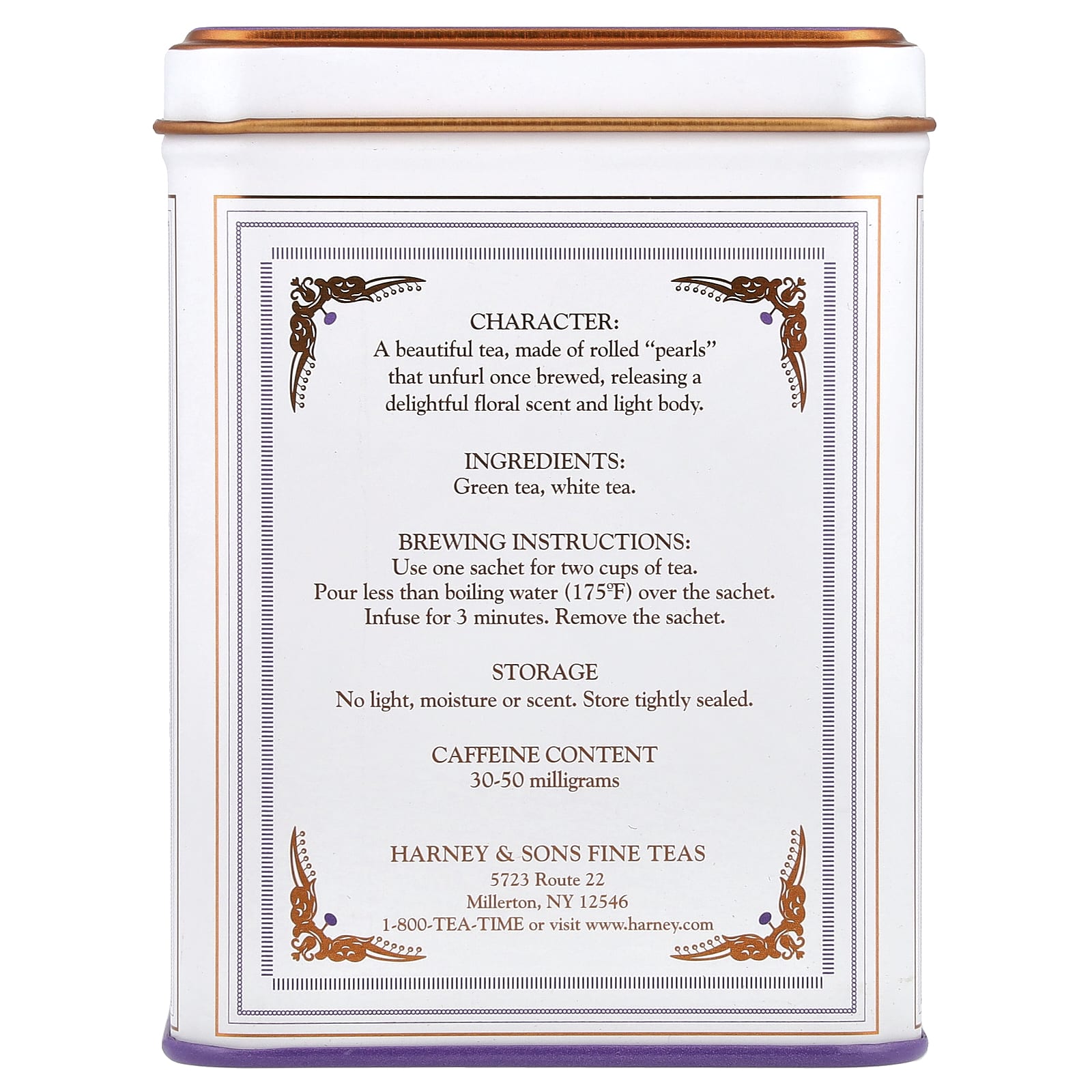Чай Harney & Sons Classic Collection Dragon Pearl Jasmine, оттенок 20 Tea Sachets, 40 г — фото 2