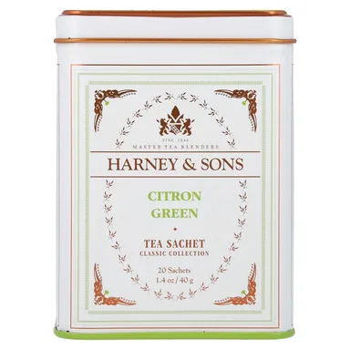 Фото товара: Чай Harney & Sons, Цитроновый зеленый, 20 пакетиков, 40 г