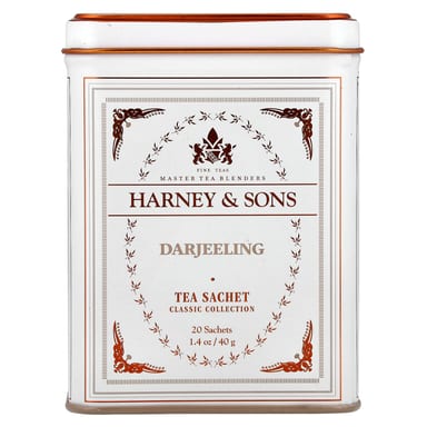Чай Harney & Sons Classic Collection Darjeeling, оттенок 20 Tea Sachets, 40 г