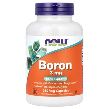Бор NOW Foods, 3 мг, 250 растительных капсул