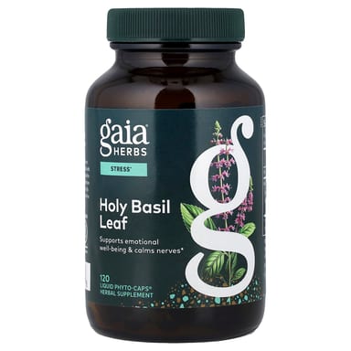 Тулси Gaia Herbs Leaf, оттенок 120 Liquid Phyto-Caps®, жидкая форма