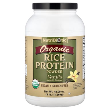 Протеиновый порошок NutriBiotic Organic Rice, вкус Vanilla, 1.36 кг