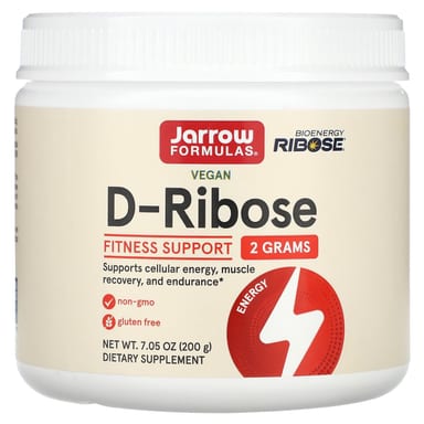 D-рибоза Jarrow Formulas Vegan D-Ribose, 200 г