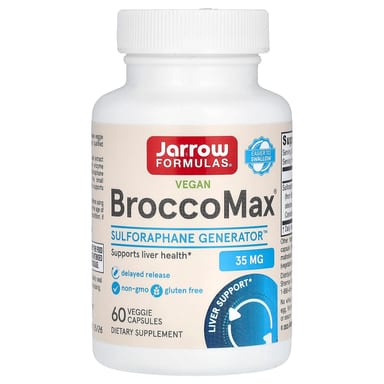 Сульфорафан / брокколи BroccoMax Jarrow Formulas Vegan, 17.50 мг, 60 растительных капсул