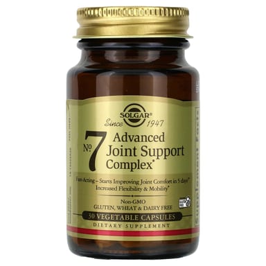 Комплекс Solgar No. 7 Advanced Joint Support, 30 растительных капсул