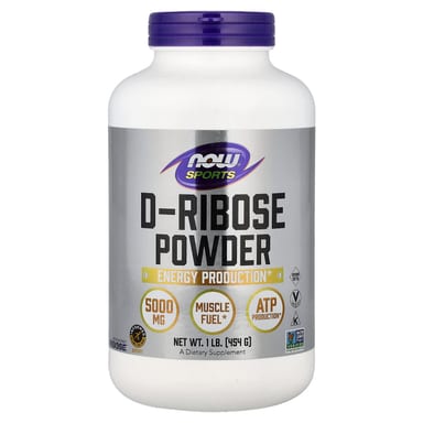D-рибоза NOW Foods D-Ribose Powder, 454 г, порошок