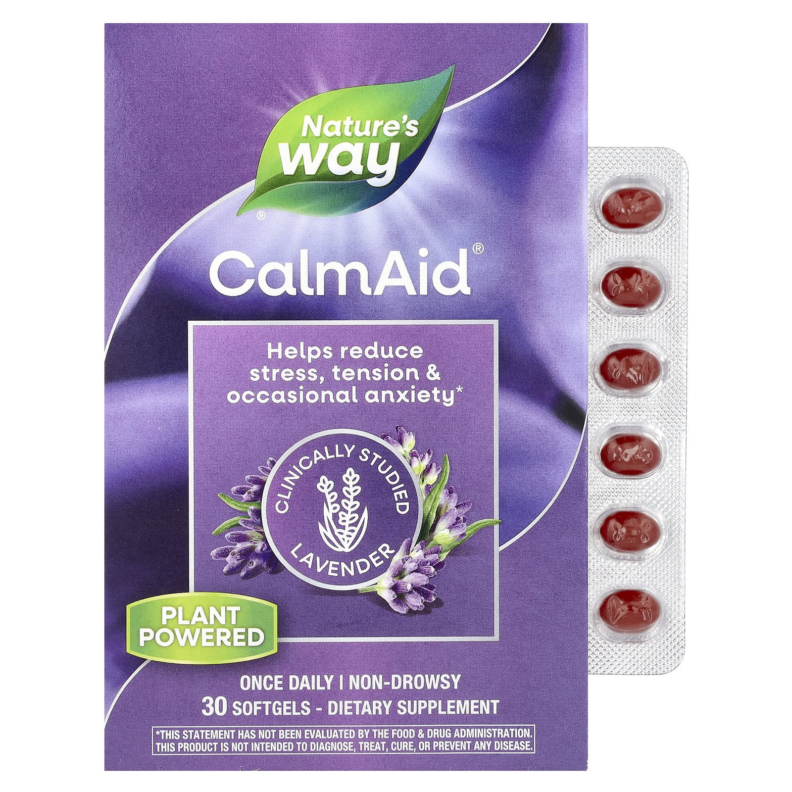 CalmAid Nature's Way, 80 мг, 30 мягких капсул