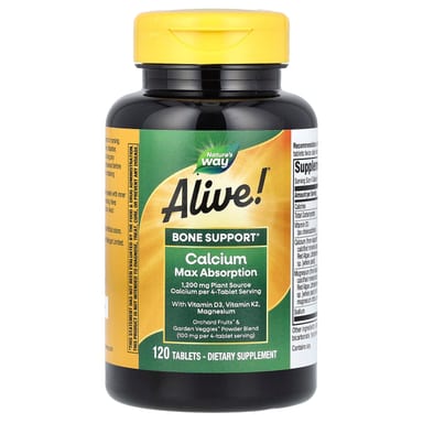 Кальций Nature's Way Alive! Max Absorption, 120 таблеток