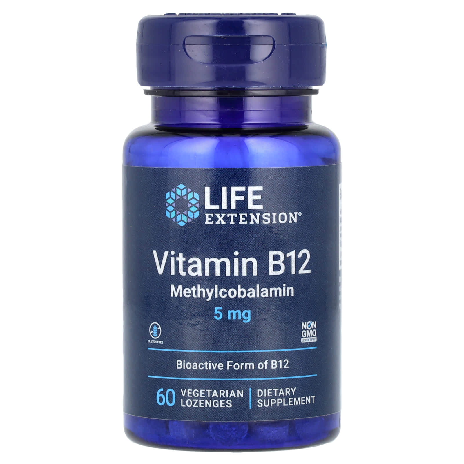 Метил B12 Life Extension Vitamin B12 60 Vegetarian, 5 мг, пастилки — фото 2