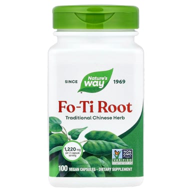 Корень фо-ти Nature's Way Fo-Ti Root, 610 мг, 100 растительных капсул