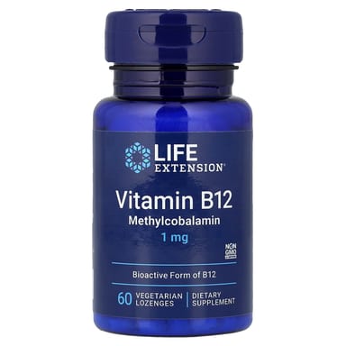 Витамин B12 Life Extension 60 Vegetarian, 1 мг, пастилки