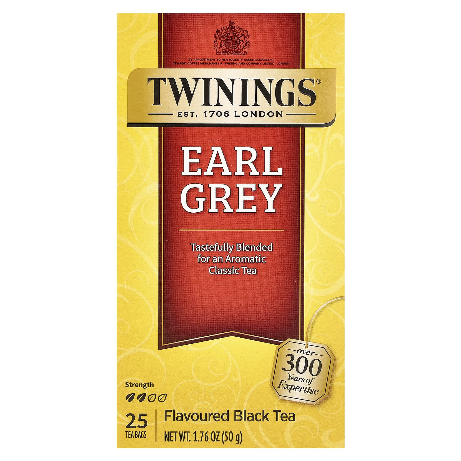 Чай Twinings Flavored Black Earl Grey, оттенок 25 Tea Bags, 50 г, чайные пакетики — фото 3