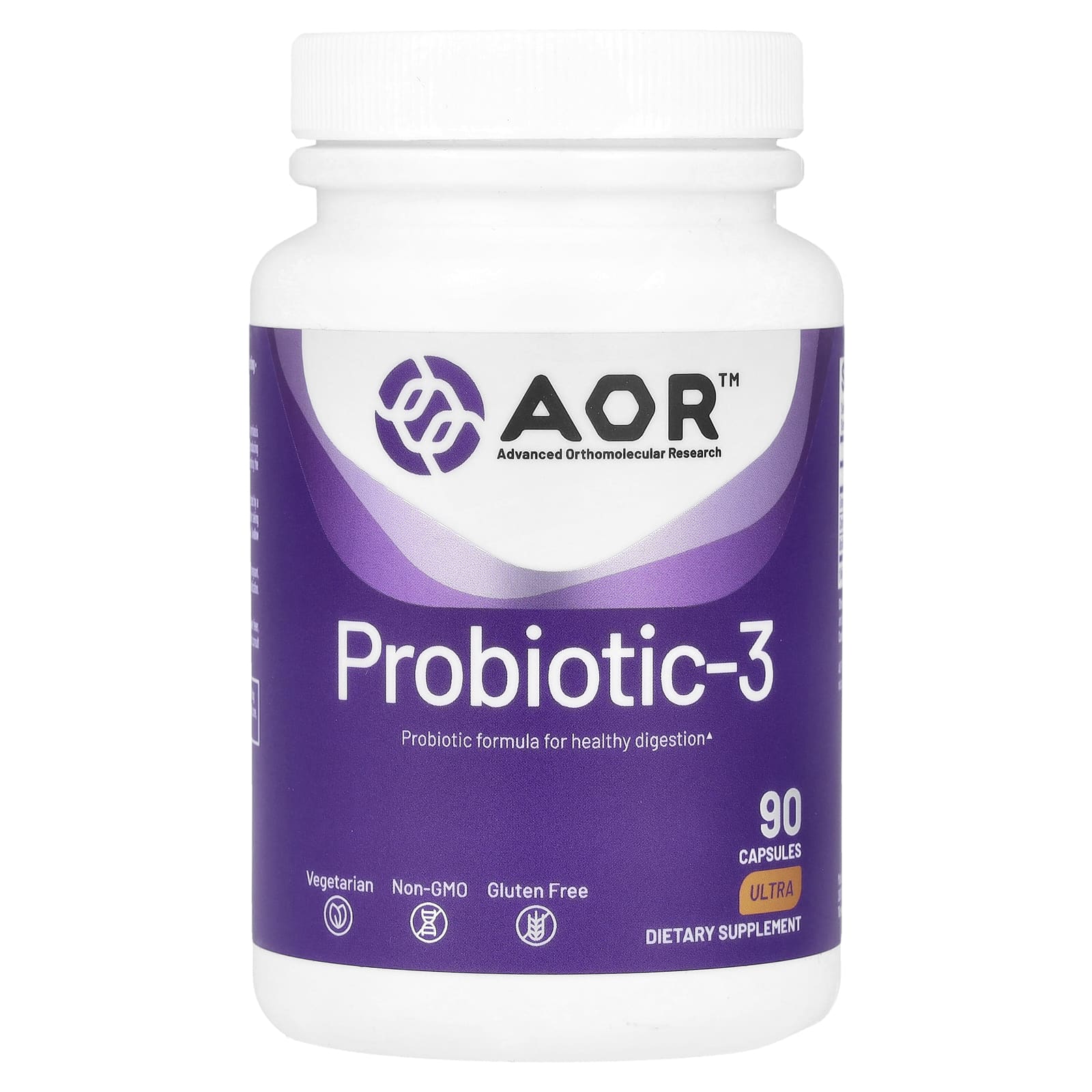 Пробиотик Advanced Orthomolecular Research AOR -3, 90 капсул