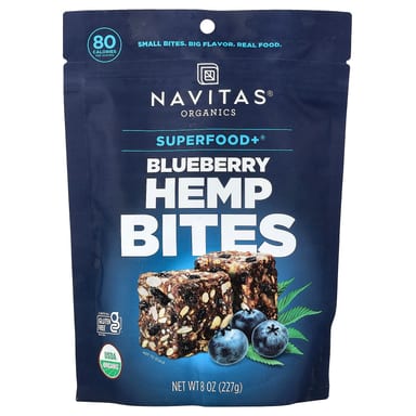 Суперфуд Navitas Organics, 227 г (8 oz), с коноплей и голубикой