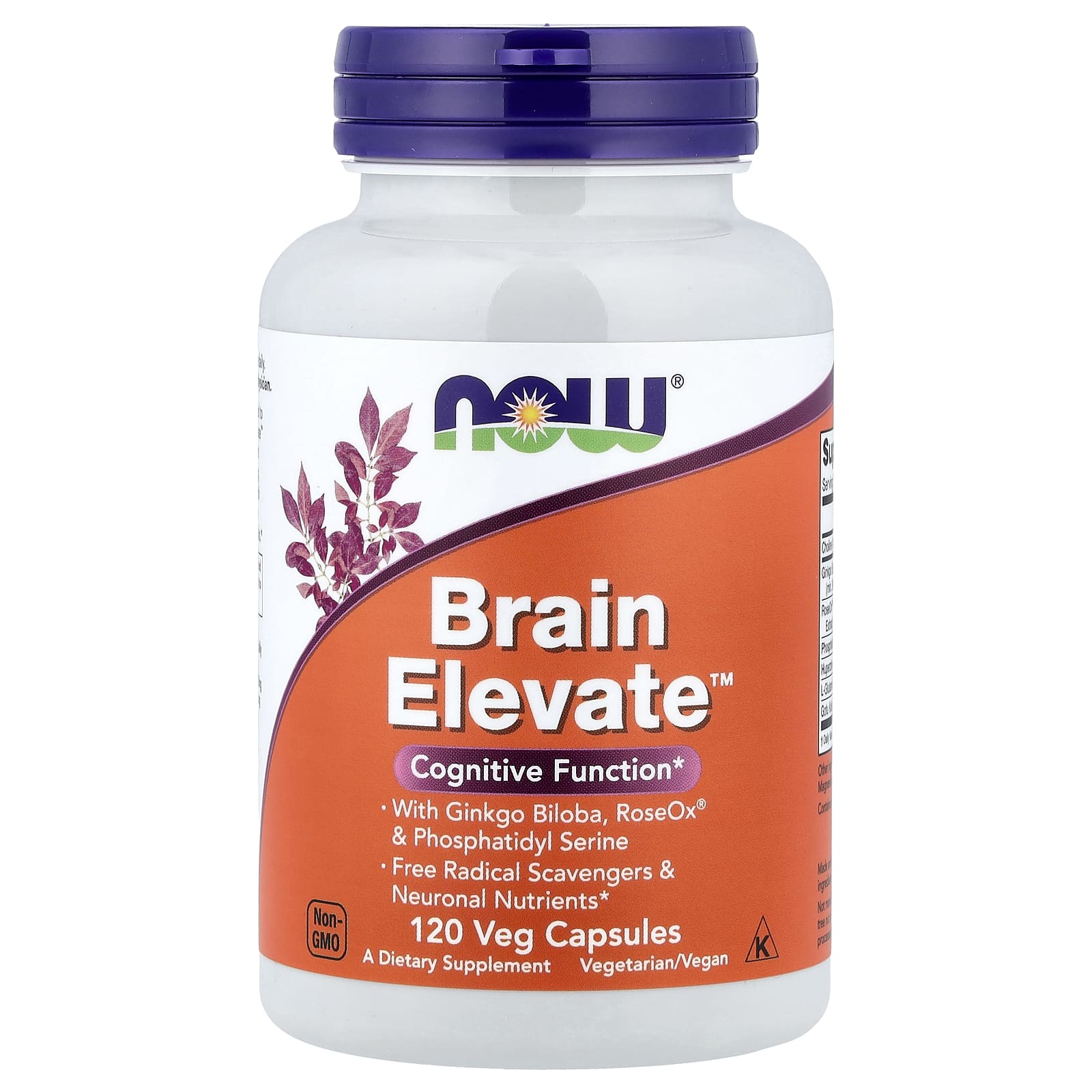 Комплекс Brain Elevate NOW Foods™, 120 растительных капсул