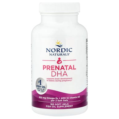 DHA для беременных Nordic Naturals, 180 мягких капсул
