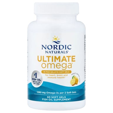 Омега-3 Ultimate Omega Nordic Naturals Ultimate Omega®, вкус Lemon, 640 мг, 60 мягких капсул