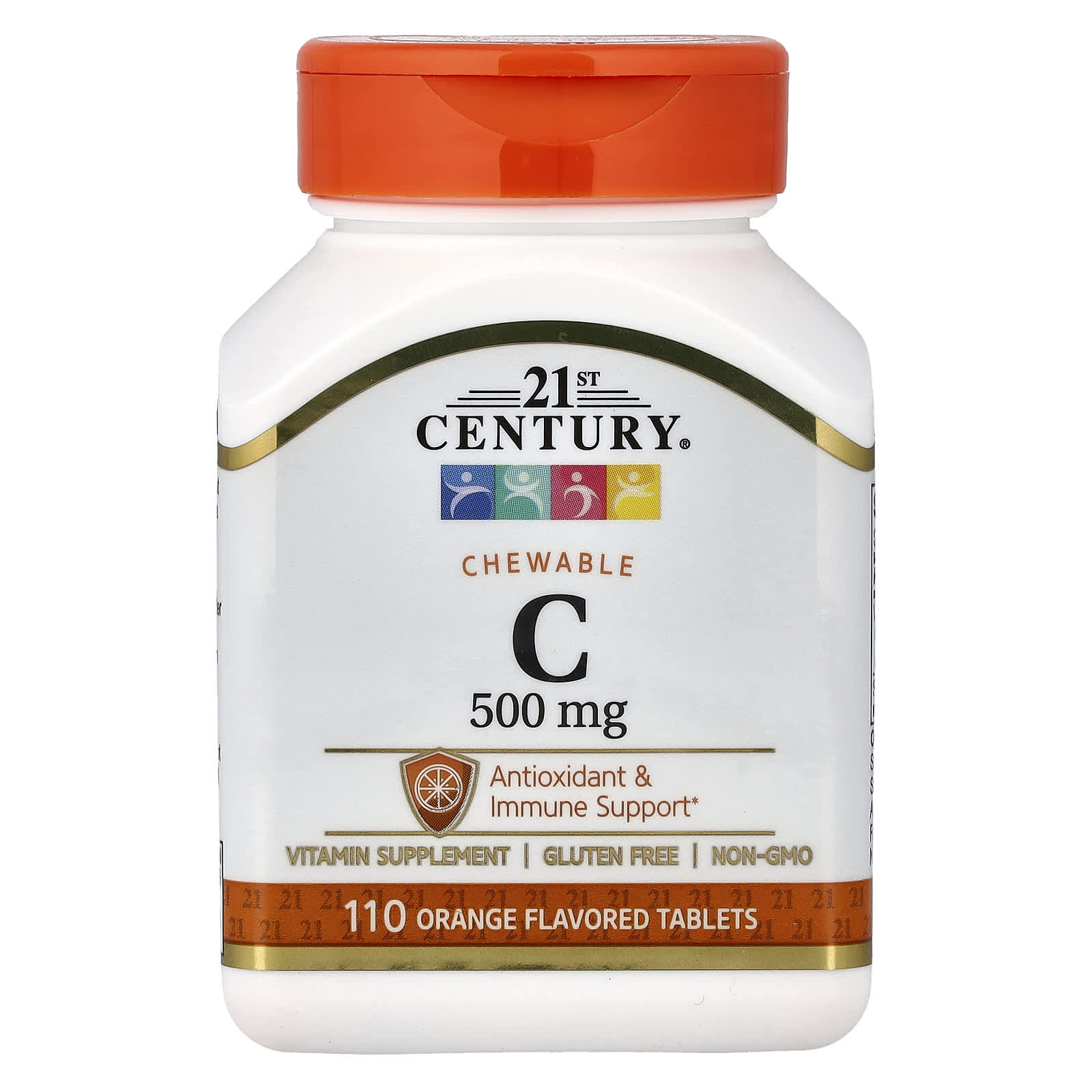 Витамин C 21st Century Chewable, вкус Orange, 500 мг, 110 таблеток