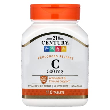 Витамин C 21st Century Prolonged Release, 500 мг, 110 таблеток