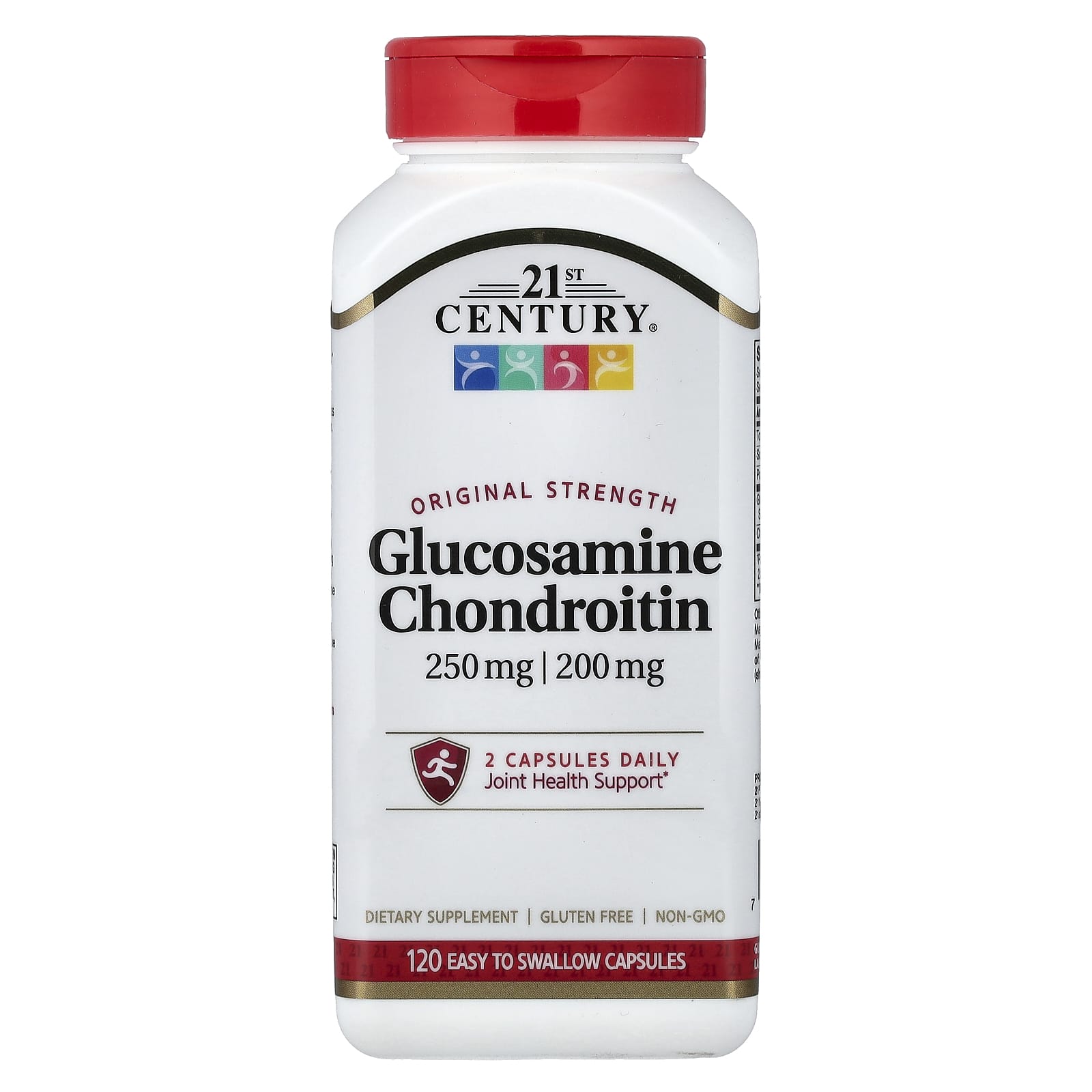 Хондроитин 21st Century Glucosamine 120 Easy To Swallow Capsules, 250 мг, 200 мг, капсулы — фото 5