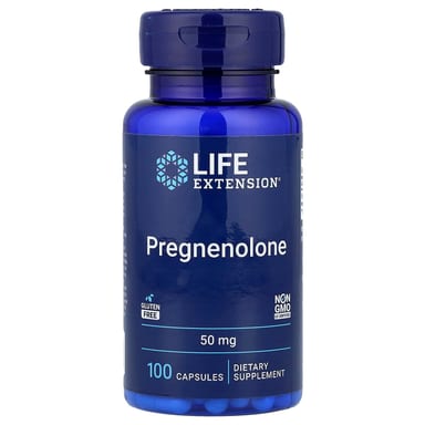 Прегненолон Life Extension, 50 мг, 100 капсул
