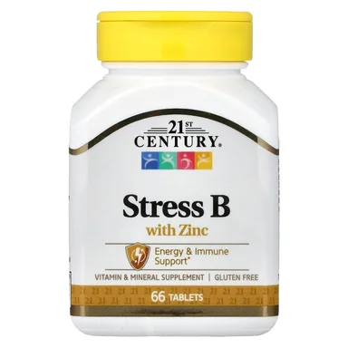 Фото товара: Цинк 21st Century Stress B , 66 таблеток