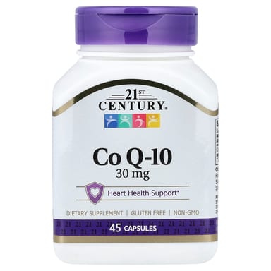 Коэнзим Q10 21st Century, 30 мг, 45 мягких капсул