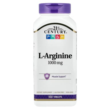 L-аргинин 21st Century L-Arginine, 1000 мг, 100 таблеток
