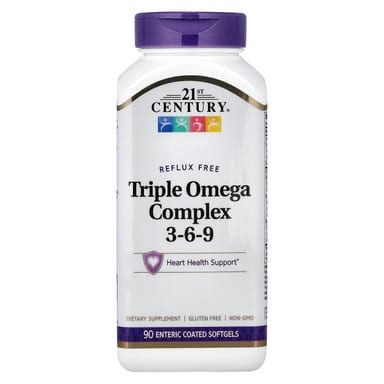 Комплекс 21st Century Triple Omega 3-6-9 90 Enteric Coated, мягкие капсулы
