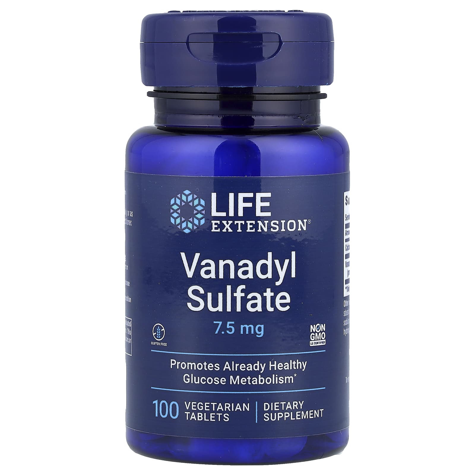 Сульфат ванадила Life Extension, 100 растительных таблеток