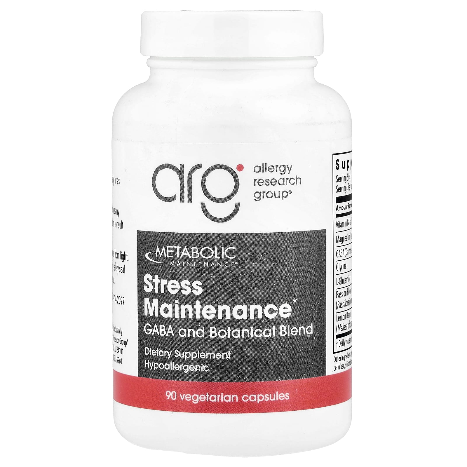Поддержка стресса Metabolic Maintenance, 90 вегетарианских капсул