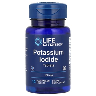 Калий Life Extension Iodide, 130 мг, 14 растительных таблеток