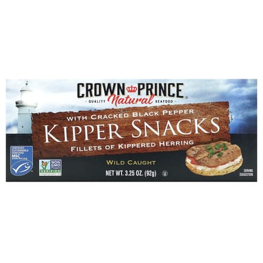 Копчёная рыба (кипперы) Crown Prince Natural with Cracked Black Pepper, 92 г