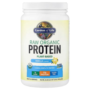 Протеин Garden of Life RAW Organic, вкус Vanilla, 660 г, 1 lb