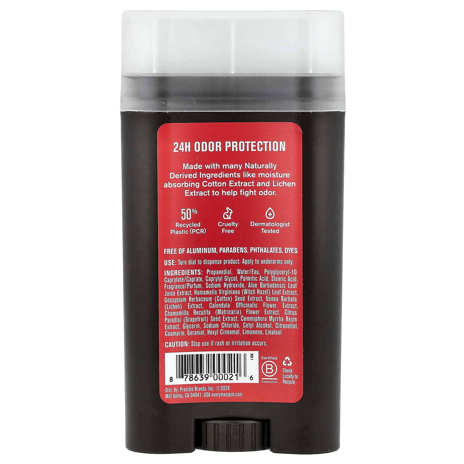 Дезодорант Every Man Jack Aluminum Free, оттенок Cedarwood, 85 г — фото 2