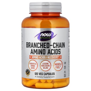Аминокислота NOW Foods Sports Branched-Chain, 650 мг, 120 растительных капсул