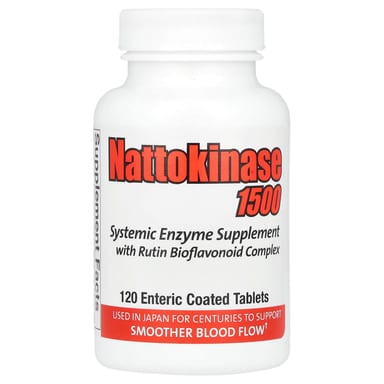 Наттокиназа Naturally Vitamins 1500 Systemic Enzyme Supplement, таблетки