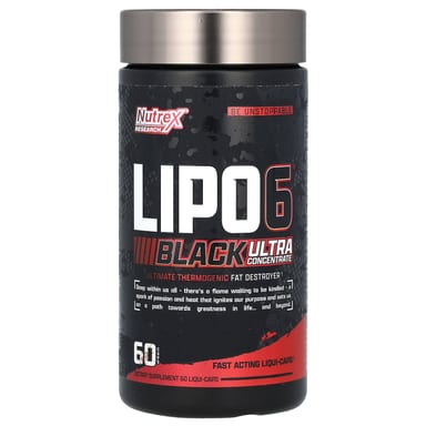 LIPO-6 Black, Ультра Концентрат, 60 мягких капсул