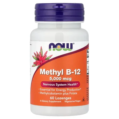 Фото товара: Метил B12 NOW Foods Methyl, 60 пастилок