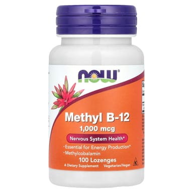Метил B12 NOW Foods Methyl, 1000 мкг, 100 пастилок