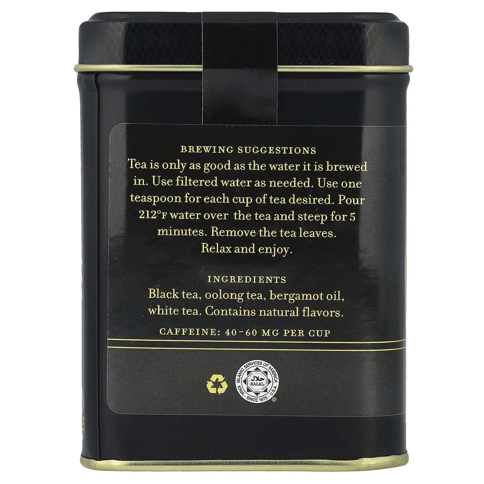 Чай Harney & Sons Black Earl Grey Supreme with Silver Tips, 112 г — фото 2