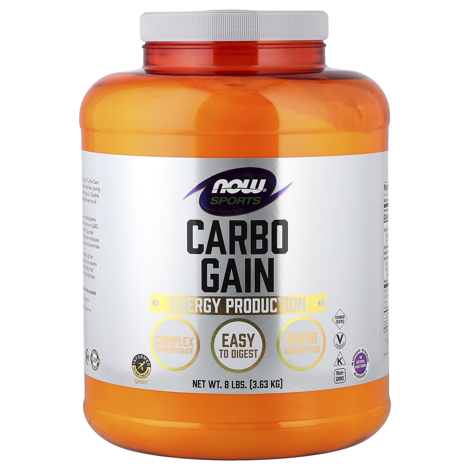 Углеводный комплекс Carbo Gain NOW Foods, 3.63 кг