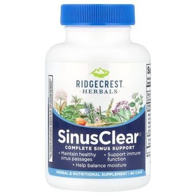 Синусный комплекс RidgeCrest Herbals, 60 капсул