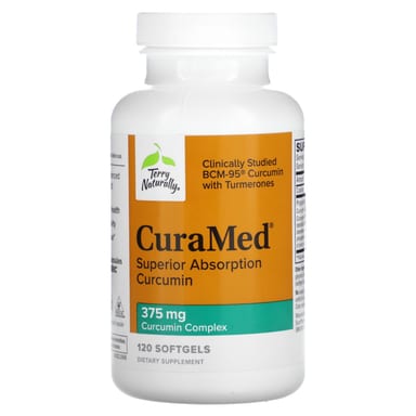 Куркумин Terry Naturally CuraMed Superior Absorption, 375 мг, 120 мягких капсул